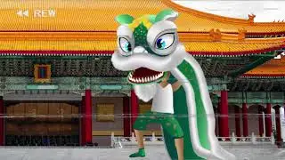 2D animation of Character movement |Chinese| Lion Dance