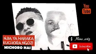 HOW TO DRAW FACIAL SKIN USING THIS QUICK TECHNIQUE. (Swahili version)