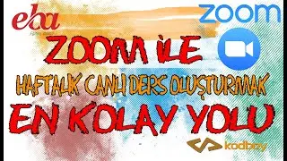 Zoom ile Haftalık Canlı Ders Oluşturmak (En Kolay Yolu)