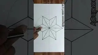 Six pointed Star Drawing 