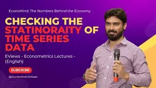 Stationarity of time series data | Econometrics | EViews | Stationarity explained