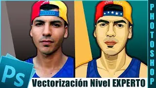 ✅Como vectorizar una foto en Photoshop - Nivel Experto