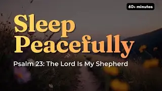 Psalm 23 for Sleep | Wind and Nature Sounds | Male Voice