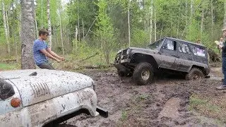 Off-Road УАЗ l День 1 l Утопили 2 мотора и убили сцепление на маршруте  Памятник Подвиг Разведчиков