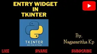 T_12:  Entry Widget and various options available in Entry Widget in Tkinter