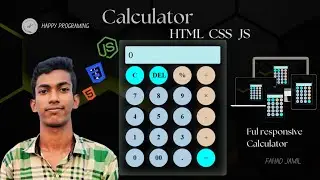 How to make a Calculator using HTML CSS And JavaScript? । Happy Programing ।