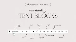 Adding and Styling a Squarespace Text Block | 2024