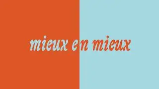 Marie-Flore -  Mieux en mieux (Official Audio)