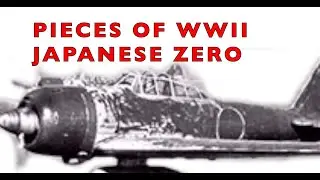 ARTIFACT RELIC PIECES FROM A WWII JAPANESE ZERO FIGHTER AIRCRAFT