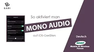 Mono Audio - iPhone Accessibility Feature (German)