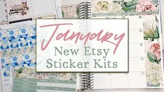 January New Sticker Releases | Planner & Budget Stickers | Kaycee Leigh Design Etsy Sticker Shop