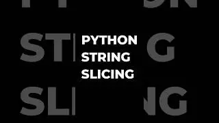python string slicing in 60 seconds | string slicing program #pythonstrings #tremdingshorts