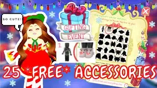 How to get 25 FREE Winter Accessories! | Royale High Winter Gift Giving Event ❄️🎁