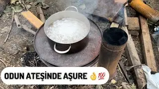 BİR KAZAN AŞURE YAPMAK KOLAY OLMADI 👌💯SAATLERCE ODUN ATEŞİNİN BAŞINDA / AŞURE SEVENLER 👌💯 vlog