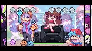FNF senpai but hes mad in the song senpai