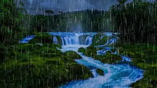 Waterfall White Noise & Rain Sounds for Sleeping
