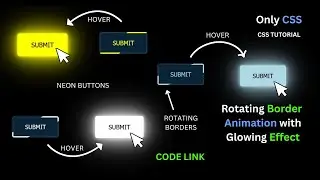 CSS DOUBLE ROTATING BORDER ANIMATION WITH GLOWING HOVER EFFECTS | 