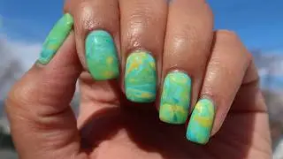 Spring Scoop Marble | DIY Nail Art Tutorial | MSLP