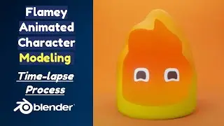 How I created Simple Animated Character Using Wave Modifier in Blender 2.93 | Time-lapse