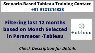 Filtering last 12 months based on Month Selected in Parameter -Tableau