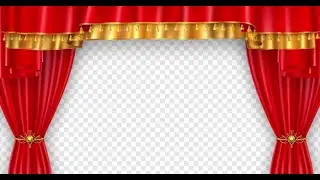 Theatre Curtain Red Gold Opening Stage Animation Alpha | Motion Graphics template - Envato element