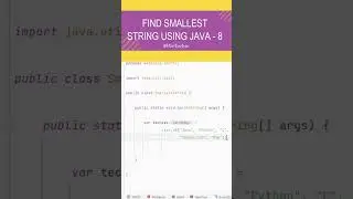 Coding Interview Challenge: Smallest String Search with Java 8 Streams 