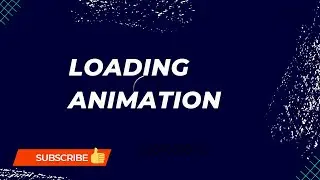 html css | how to create loading animation