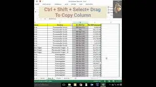 Excel Shortcut To Copy Column