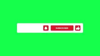Green Screen Subscribe Button (No Copyright) 