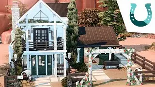TINY MODERN RANCH HOUSE 🤠 The Sims 4: Horse Ranch | Speed Build