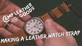 Putting the finishing touches on a handcrafted leather watch strap. #leathercraft