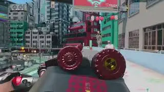 Cyberpunk 2077 in VR via the Luke Ross RealVR mod (DreamPunk LUT mod as well)