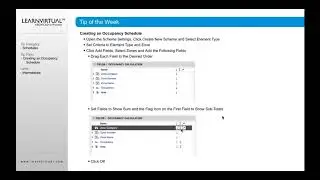 Occupancy Schedules in ARCHICAD