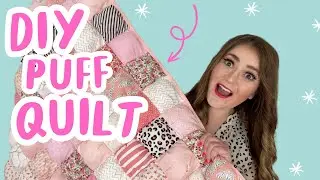 Save Your Scraps! DIY PUFF QUILT Free Sewing Pattern