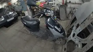 Ремонт японского скутера Suzuki Lets 2,разбор двигателя и дефектовка.