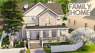 SUBURBAN FAMILY HOME 💗 The Sims 4 Save File Speed Build | No CC