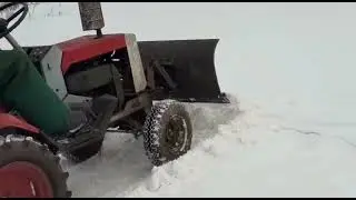 кмз 012 самодельный! поворотный отвал.