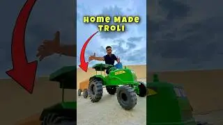 Homemade Toy Tractor Troli For Kids #shorts #kids #tractor tor
