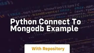 python connect to mongodb example