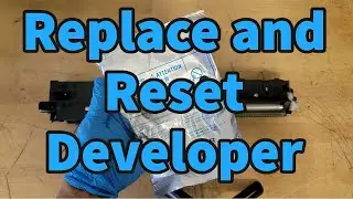 How to Refill and Reset Black Developing Unit on Konica MFP 