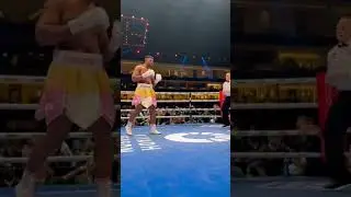 Anthony Joshua winning knockout - anthony vs ngannou #anthonyjoshua #boxing #shorts #ngannou