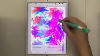 Marble effect in Procreate. 1minute tutorial