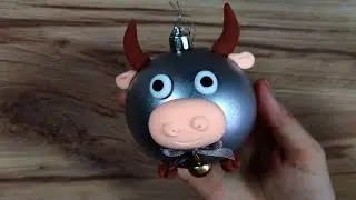 Symbol of 2021  Hand made bull  How to make a decoration for a Christmas tree 2021