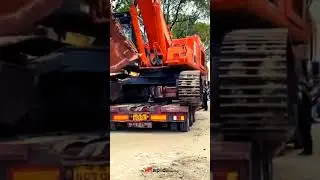 See Our Lowboy Trailer Load a Massive Crane