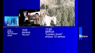 MEDIA TV najava programa cetvrtak  26 09 2013 PODNE