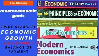 macroeconomic goals and policies to achieve these goals| Eco-Classes