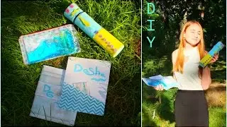 DIY/ Back to school / Жидкий пенал, миленькие тетрадки иии "мужчина" своими руками!