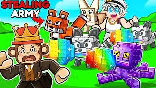 I Made A Army Of STEALING PETS In Grow A Garden Roblox