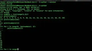 Python tutorial - list, range, loop, index