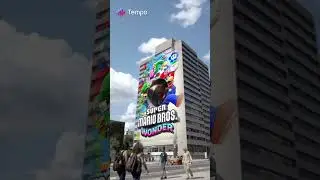 Paper absorbing building of Super Mario Bros Wonder #tempo  #tempoapp #likeandsubscribe  #shorts
